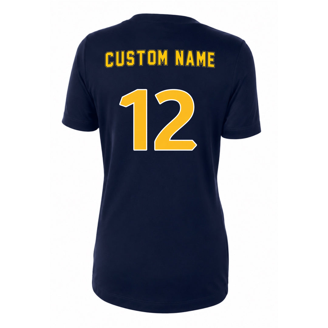 Diamond Elite Women’s V-Neck Tee Blue Navy