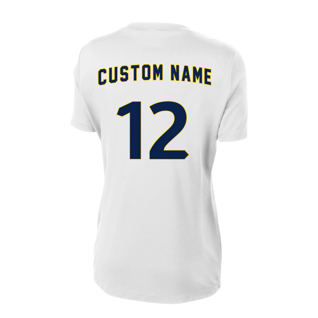 Diamond Elite Women’s V-Neck Tee White Logo